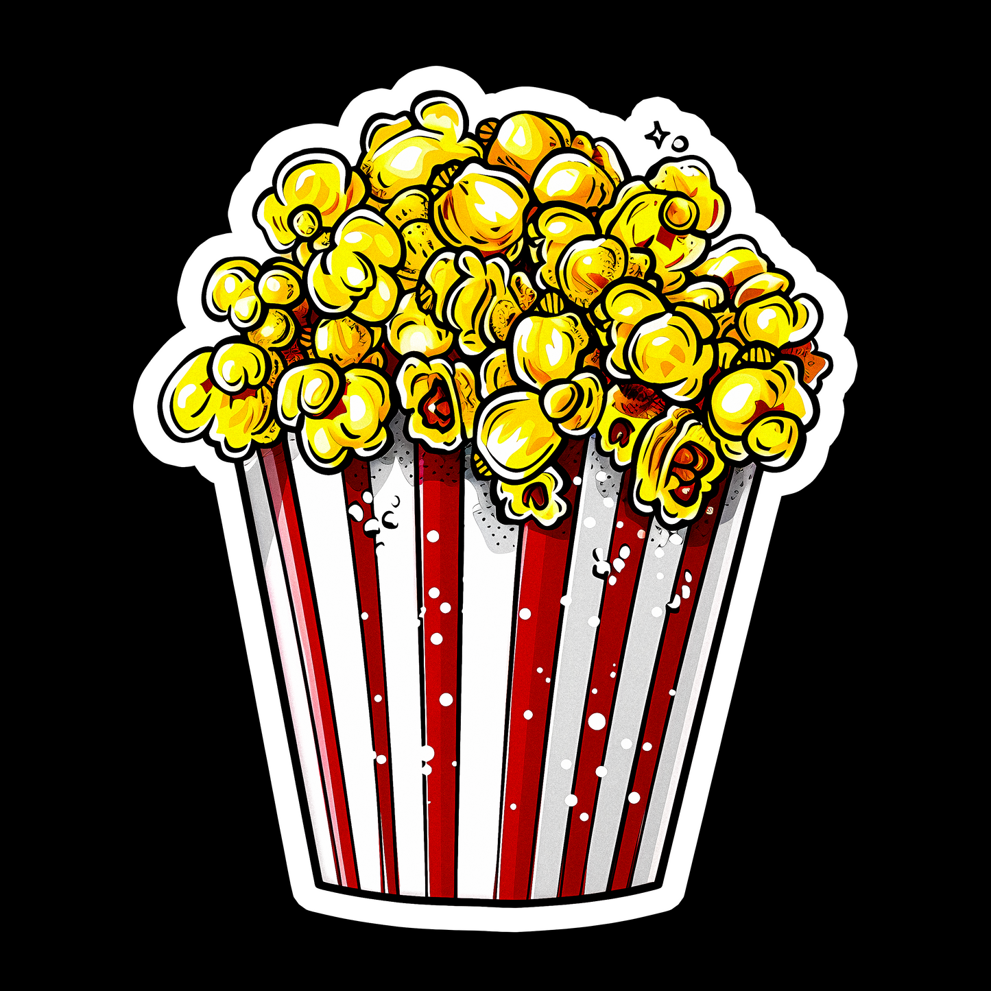 Cartoon Popcorn - Redline Graphics UK
