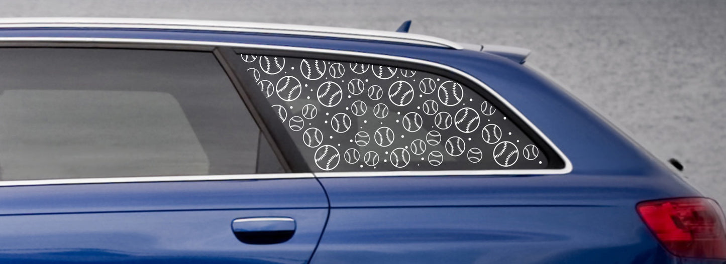 Baseballs Window Decal