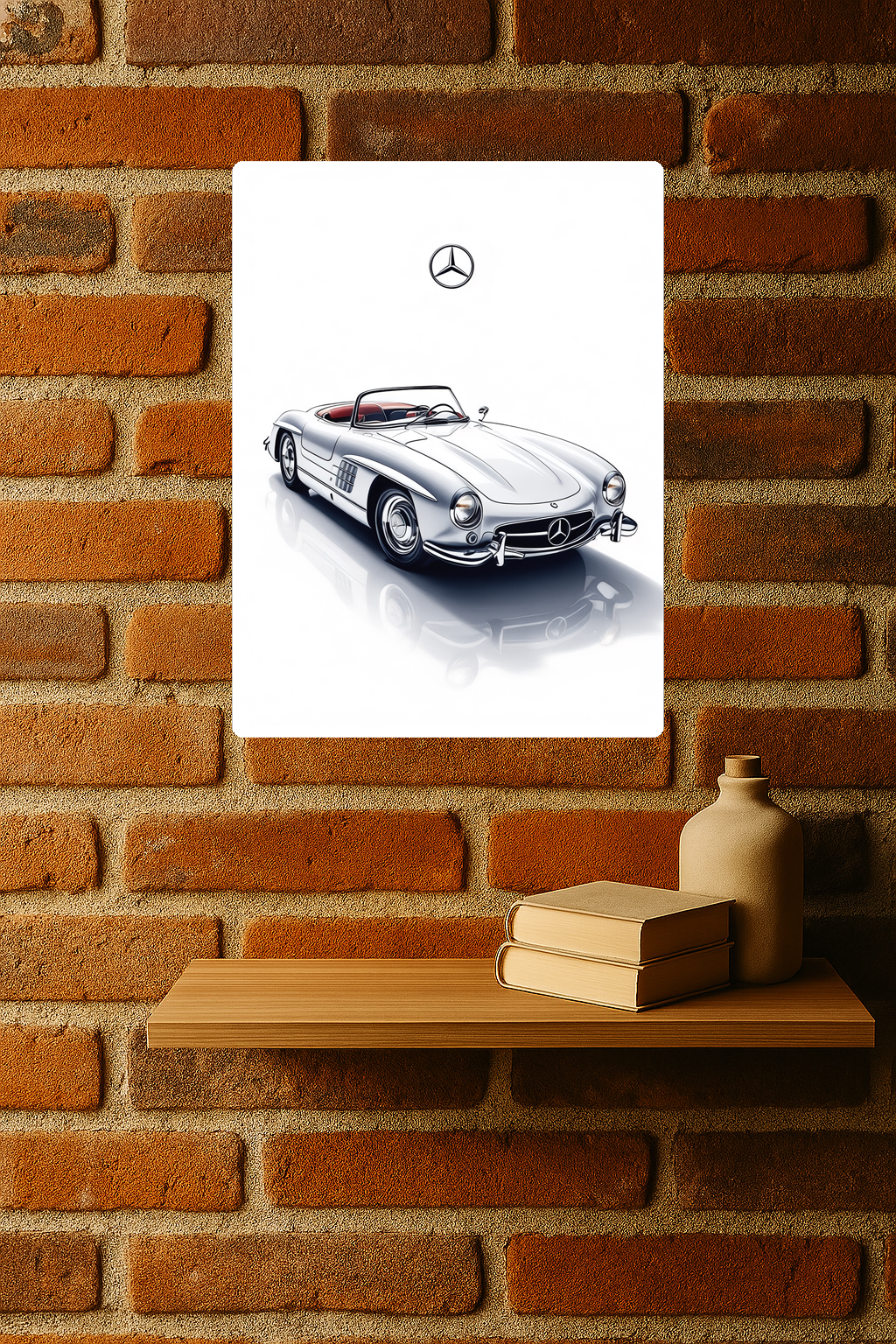 1957 Mercedes-Benz 300SL Roaster | Design 1 - Redline Graphics UK