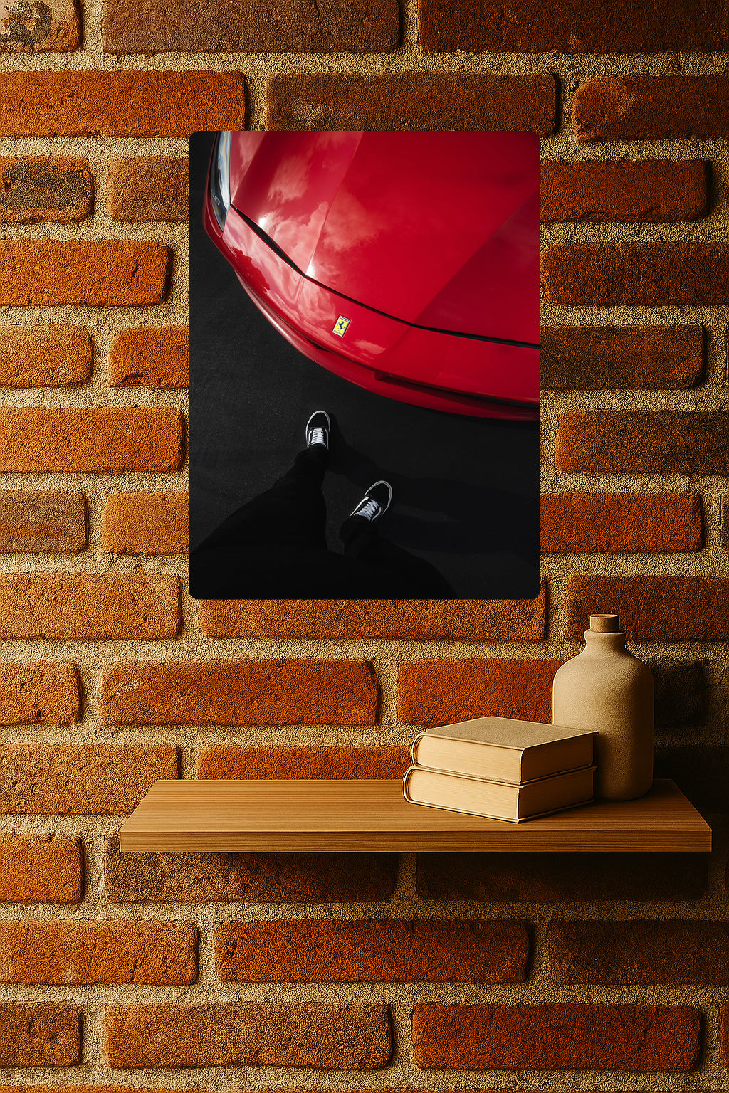 Ferrari Badge Close Up - Redline Graphics UK