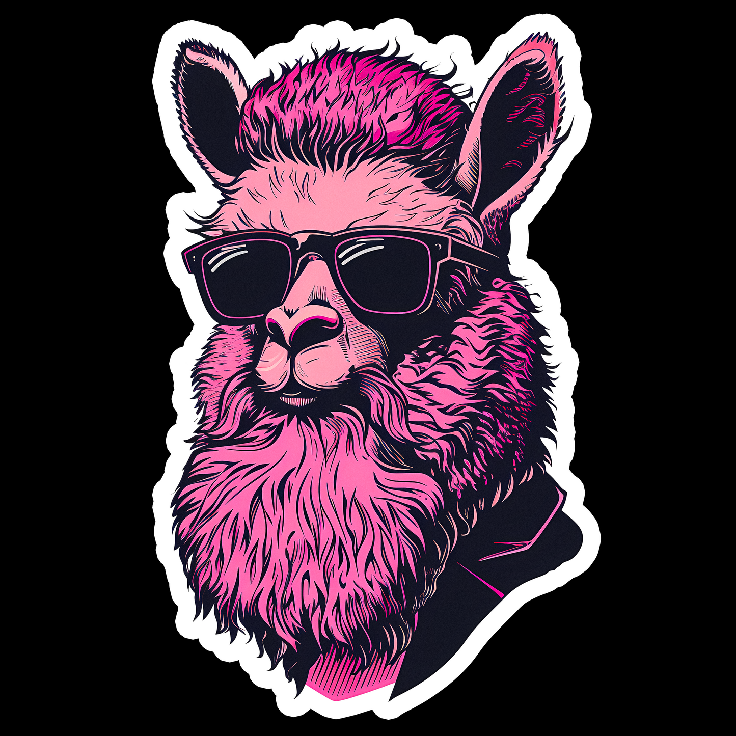 Retro Llama - Redline Graphics UK