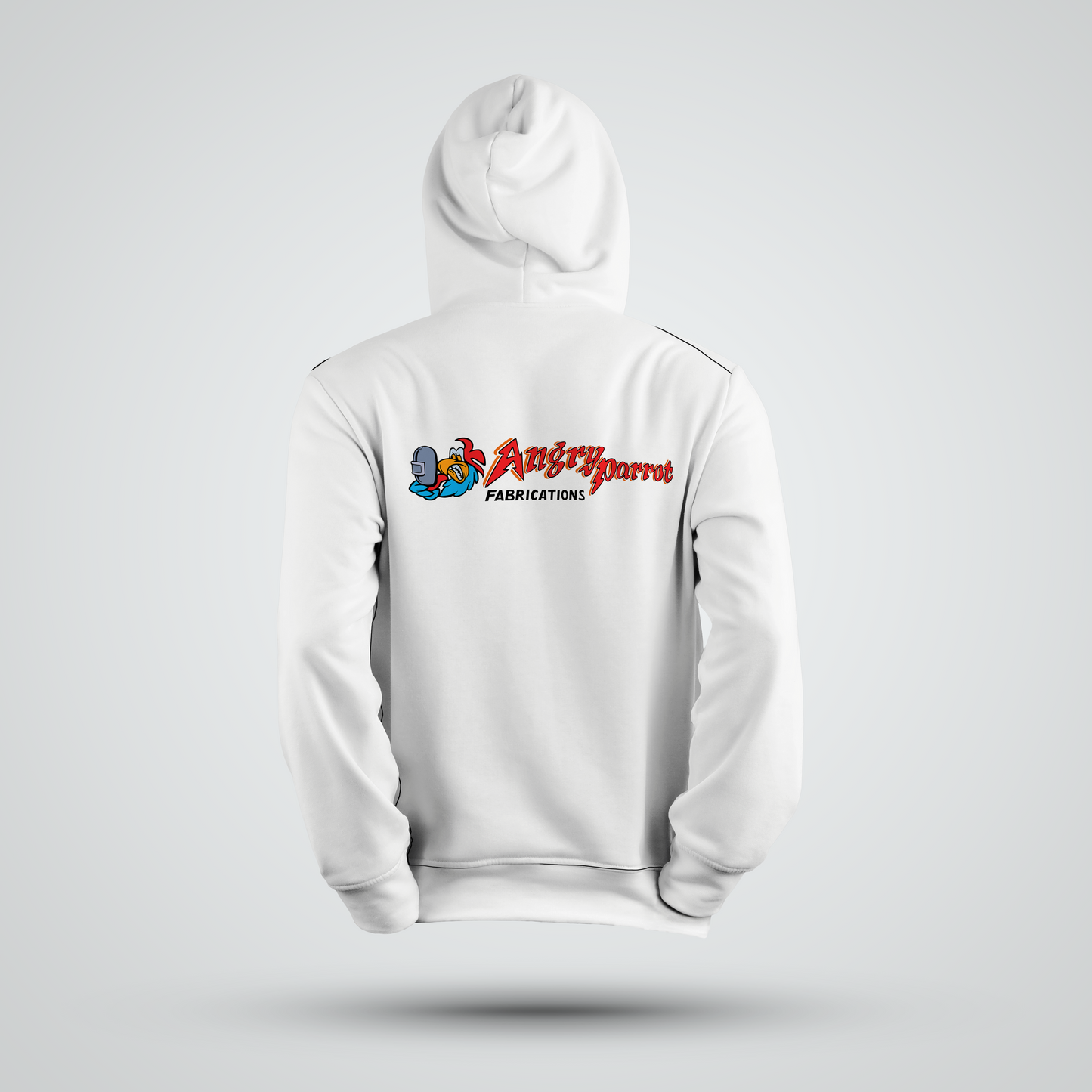 Angry Parrot Fabrications Hoodie - Redline Graphics UK