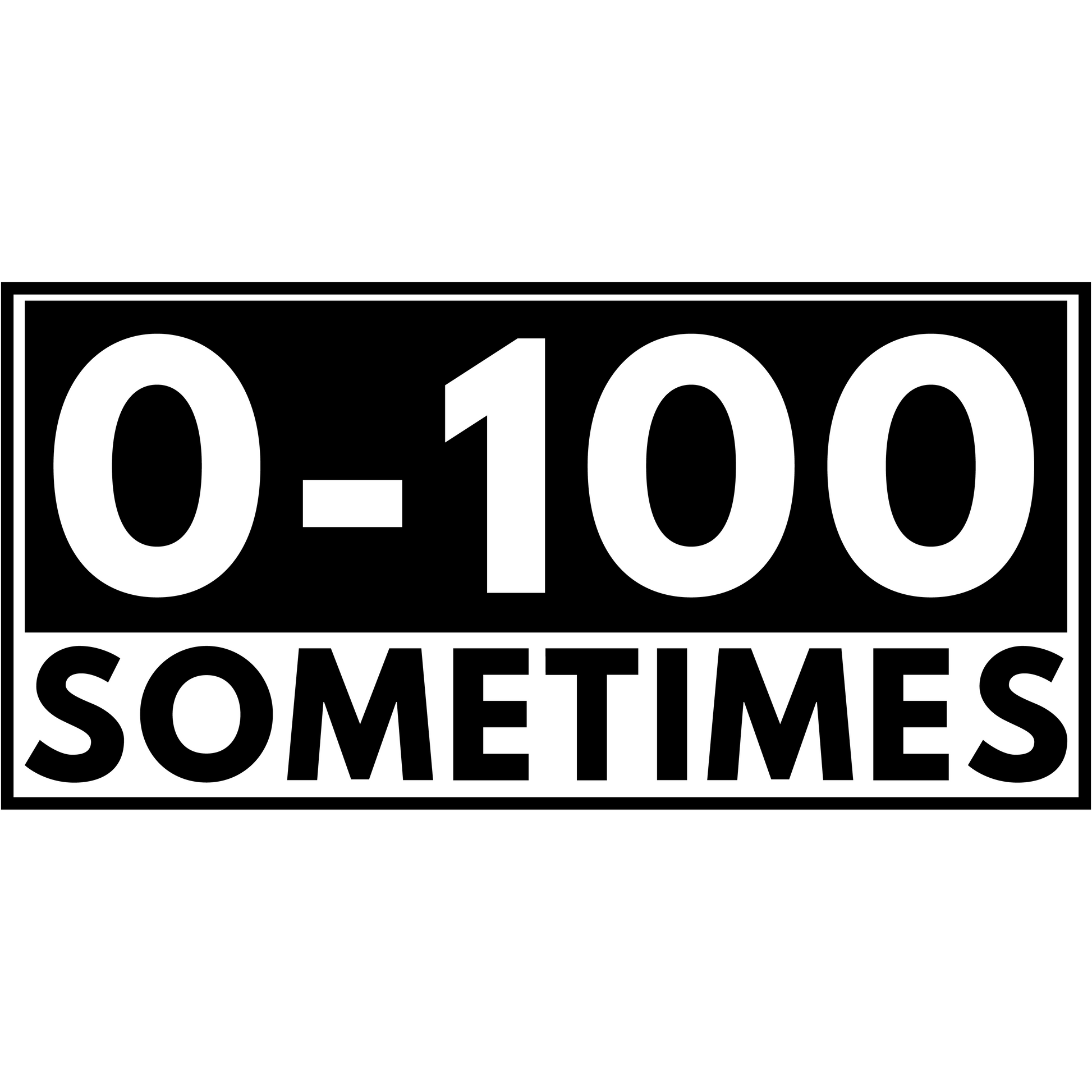 0-100 Sometimes - Redline Graphics UK