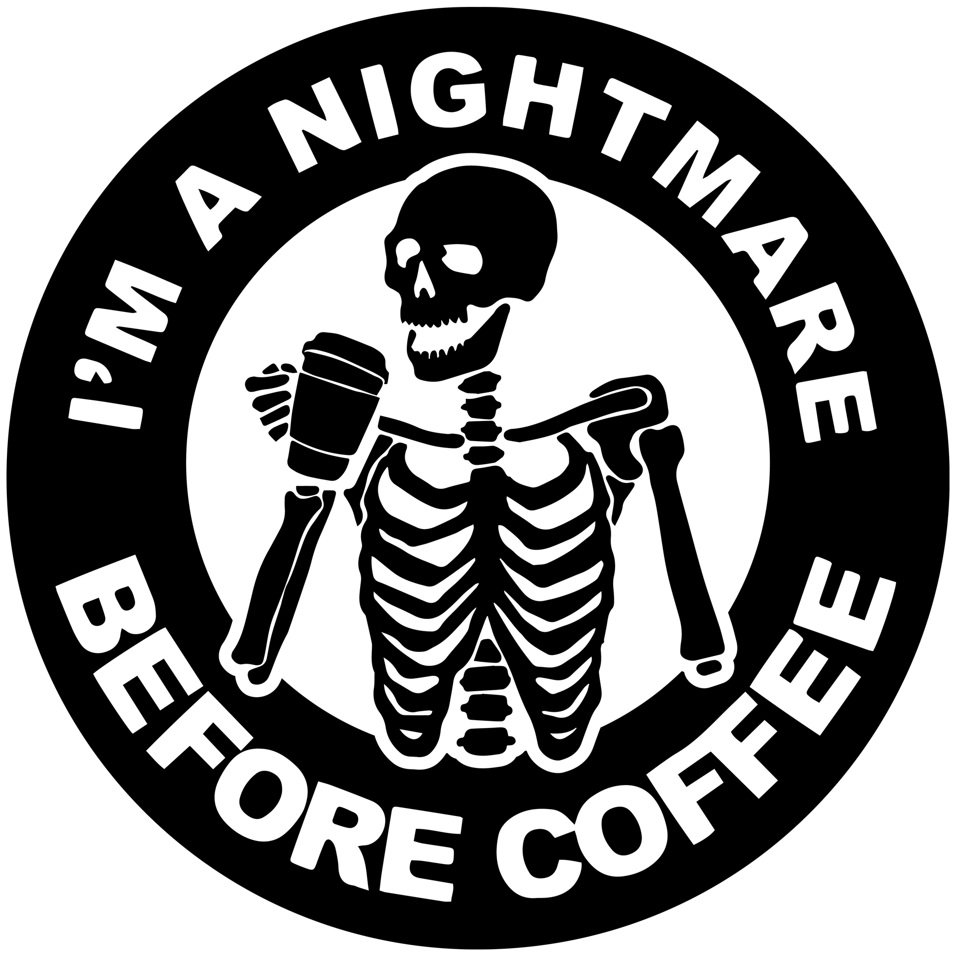 I'm A Nightmare Before Coffee - Redline Graphics UK