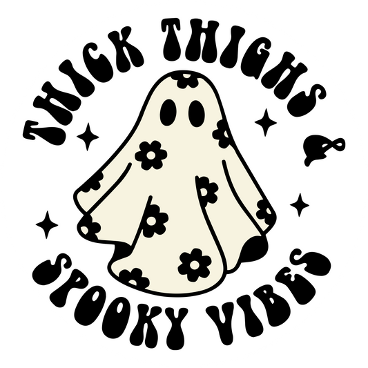 Thick Thighs & Spooky Vibes - Redline Graphics UK