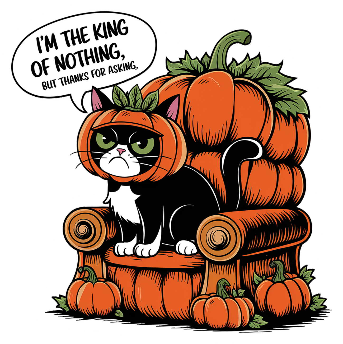 I'm The King Of Nothing, But Thanks For Asking - Redline Graphics UK