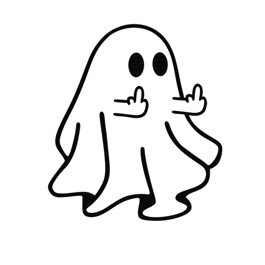 Middle Finger Ghost - Redline Graphics UK