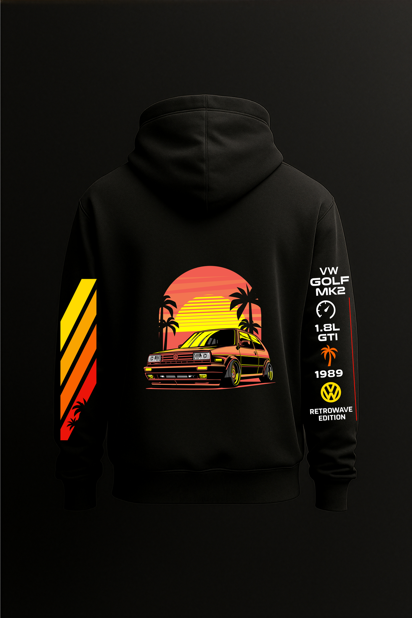Retro VW Golf Hoodie - Redline Graphics UK