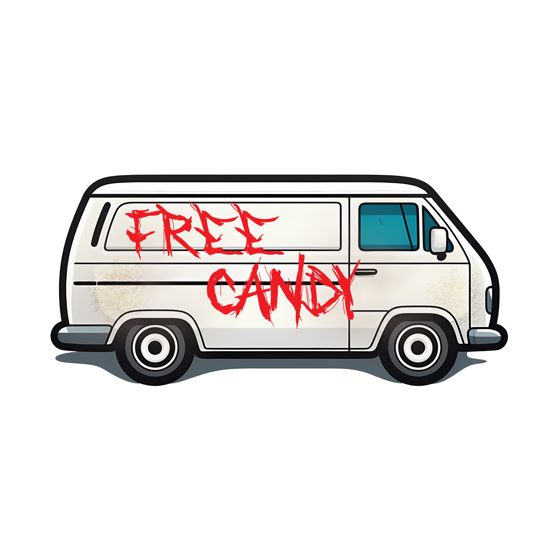 White Van | Free Candy - Redline Graphics UK