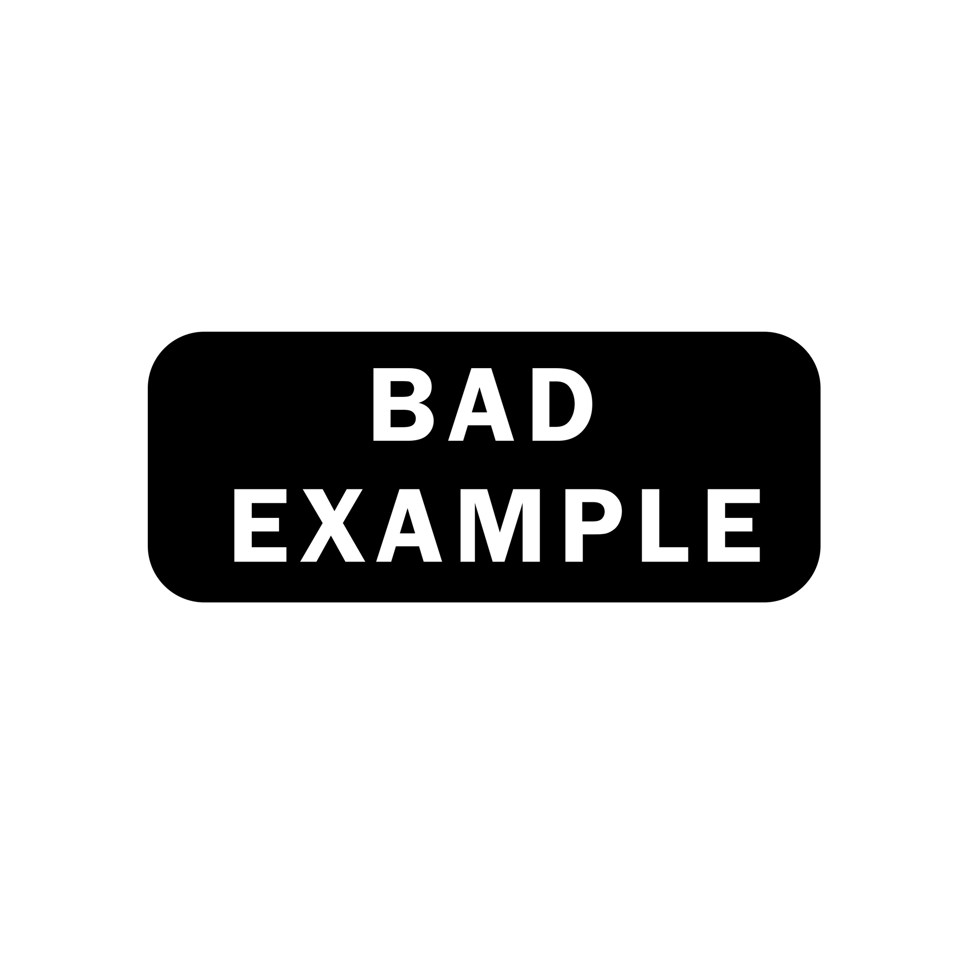 Bad Example - Redline Graphics UK