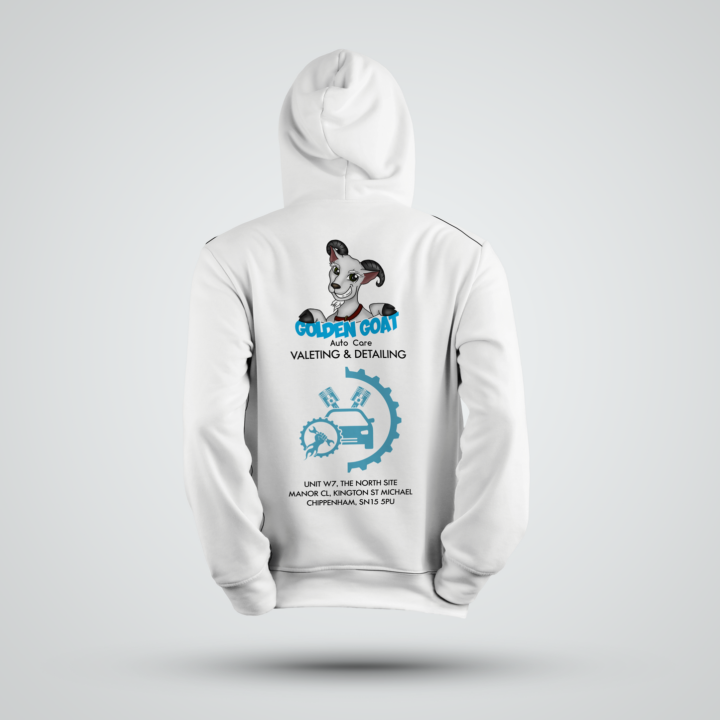 Golden Goat Auto Care Hoodie | Design 1 - Redline Graphics UK