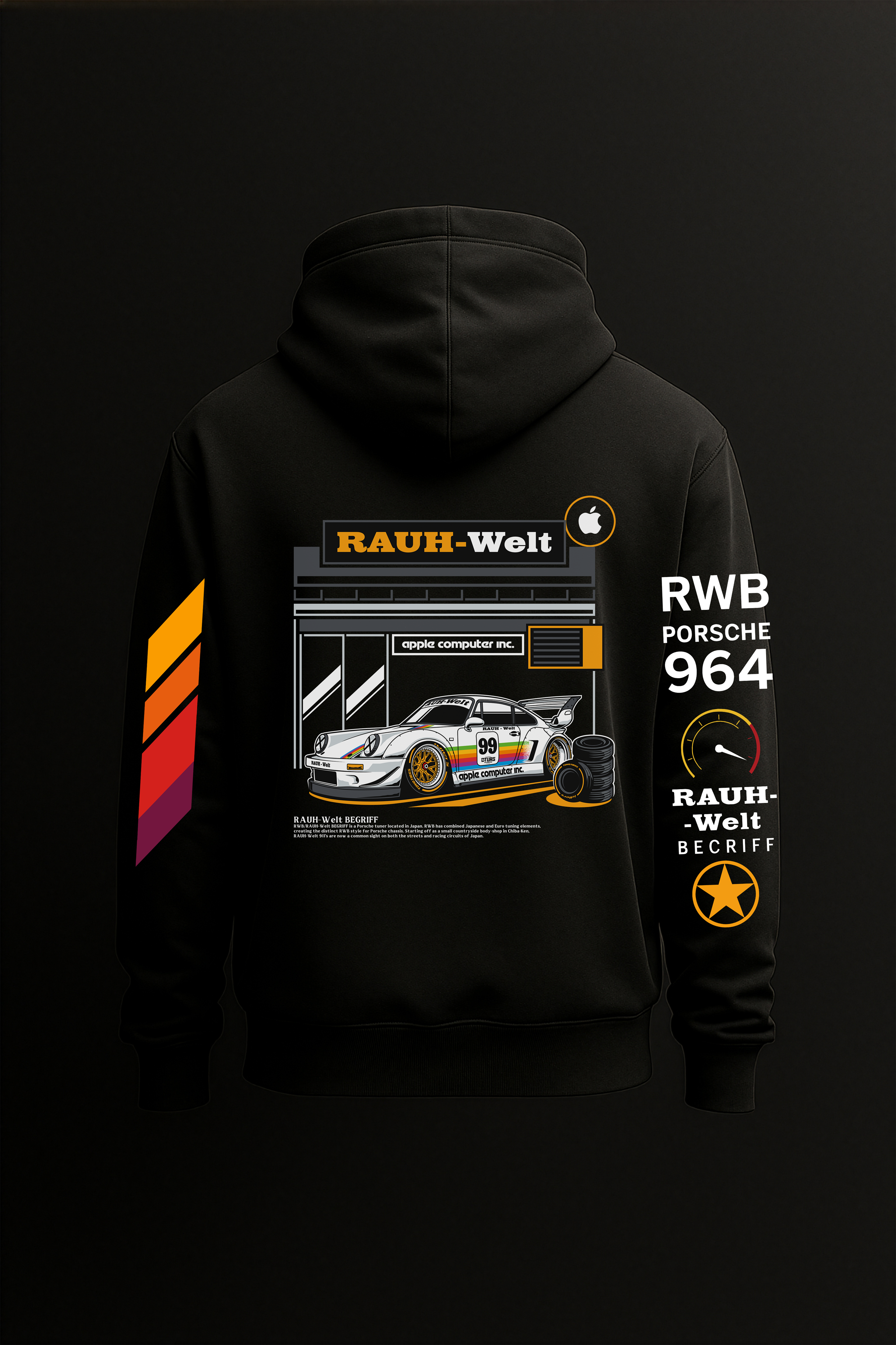 RAUH-WELT Porsche Hoodie - Redline Graphics UK