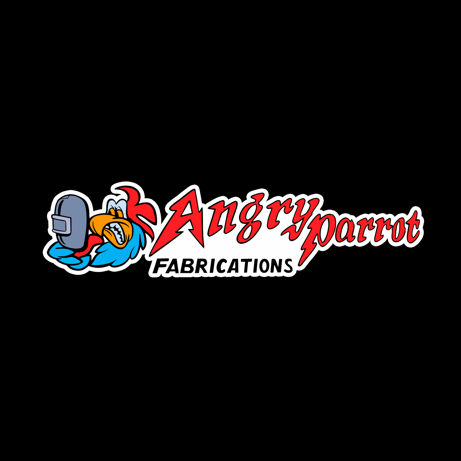 Angry Parrot Sticker (Design 4) - Redline Graphics UK