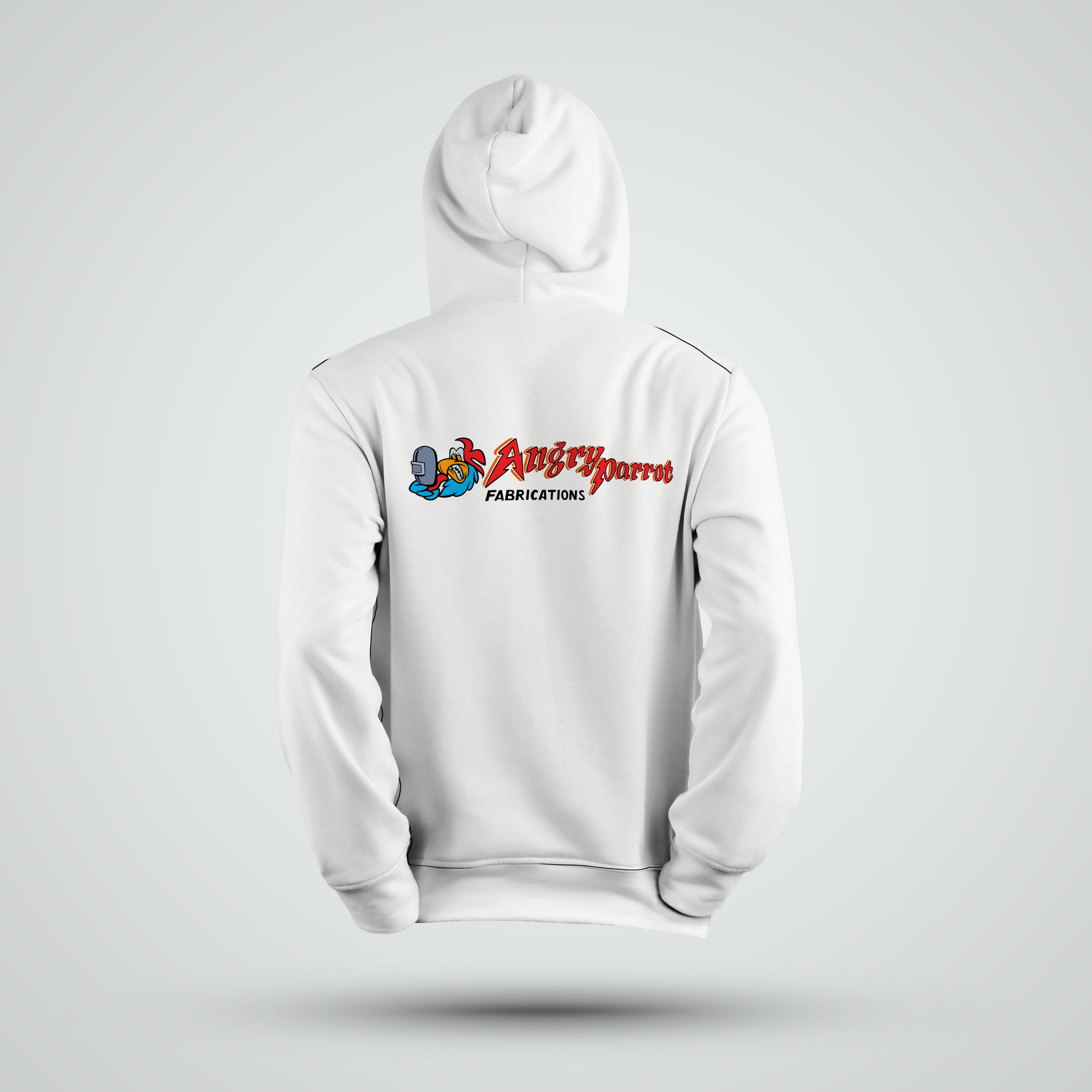 Angry Parrot Fabrications Hoodie - Redline Graphics UK